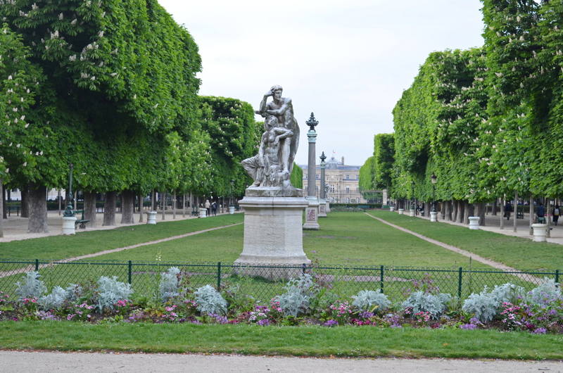 25 - The statue Le Crépuscule (Twilight) by sculptor Gustave Crauk, located in the Jardin des Grands-Explorateurs (connected to the Luxembourg Gardens) in Paris